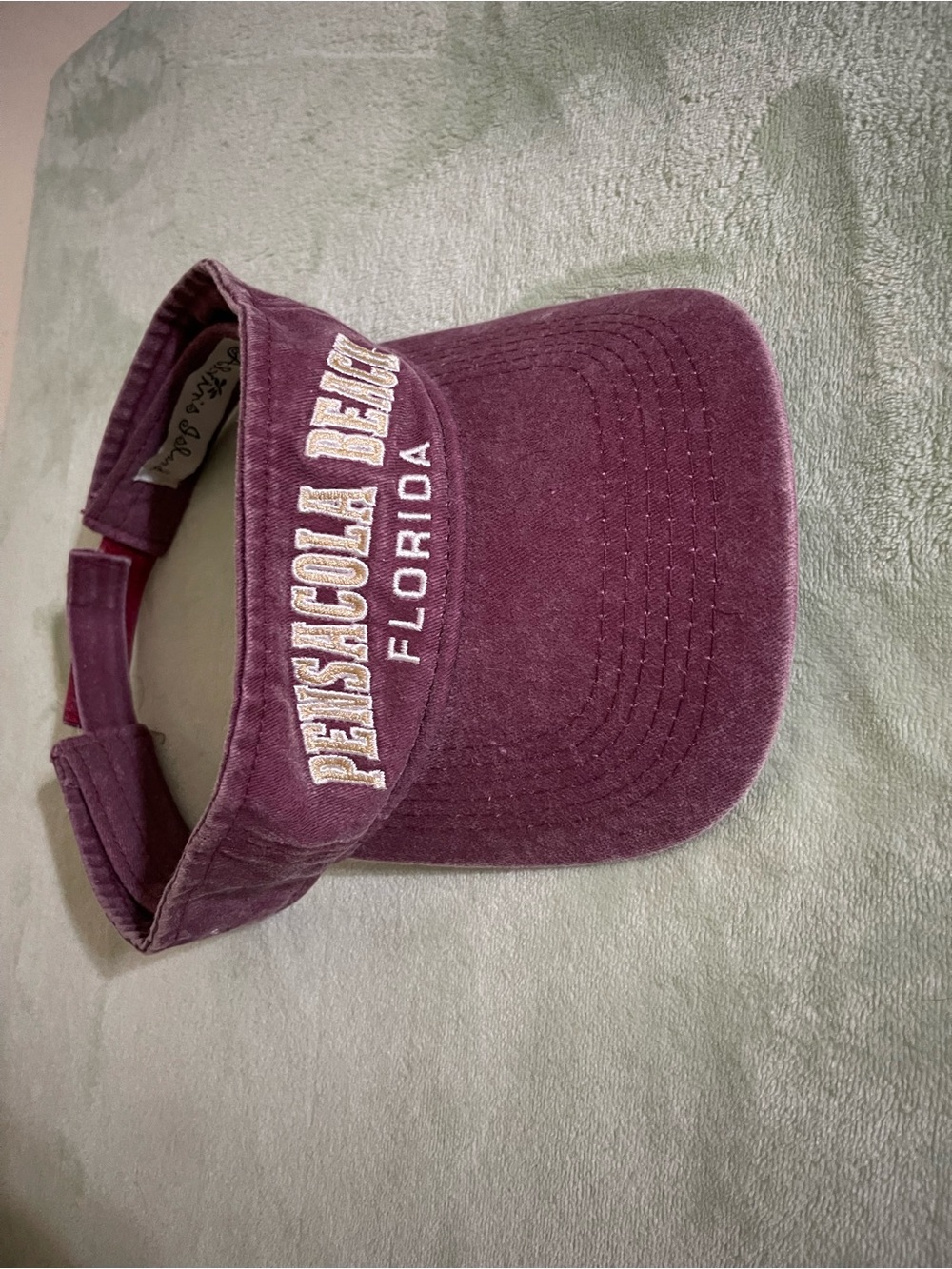 Aloha Island Visor - Plum Purple with White Embroidery